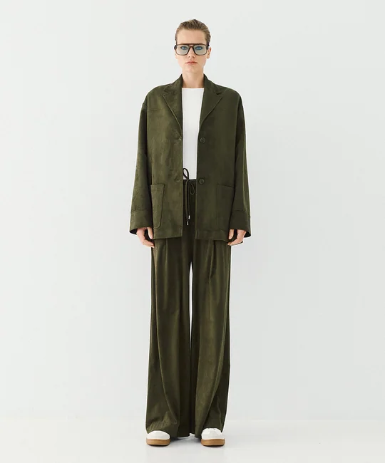 Blazer effet daim à poches — vue 3