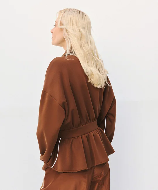 Veste péplum à galons — vue 5