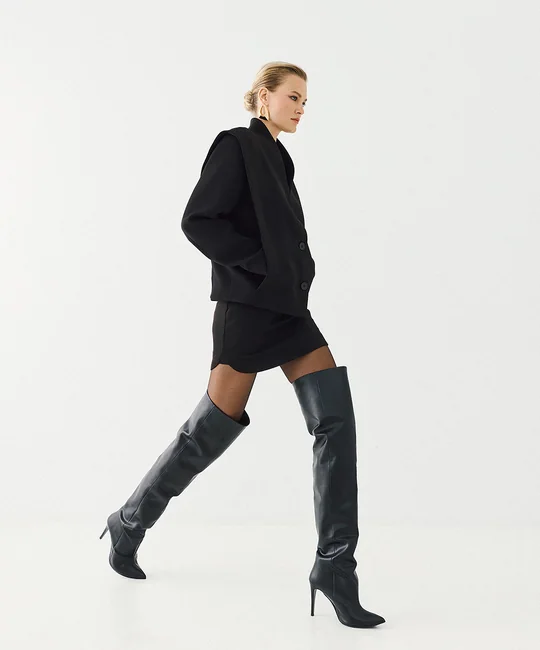 Blazer court sans revers — vue 4