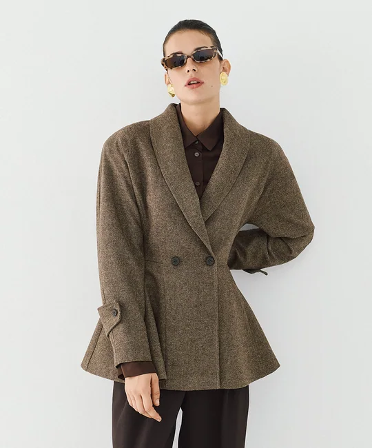 Blazer croisé à col châle — vue 3