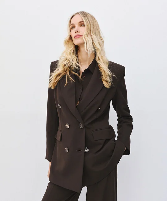 Blazer croisé — Café