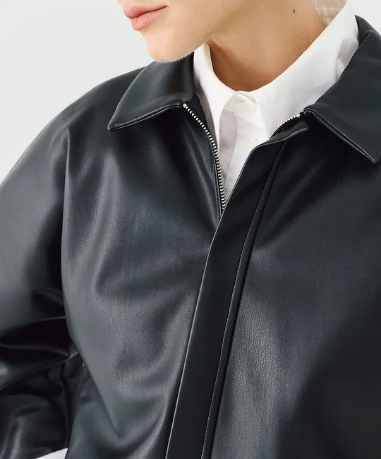 Veste courte en simili cuir — vue 3