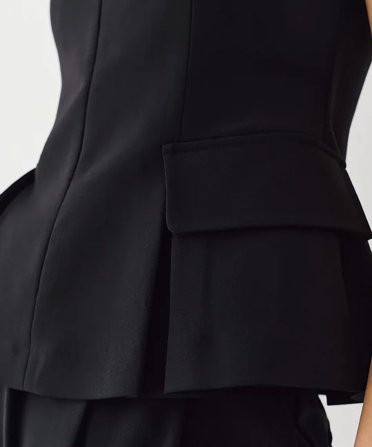 Top ajusté sans manches zippé — vue 5