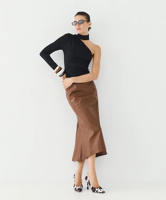 Blouse asymétrique froncée — vue 2