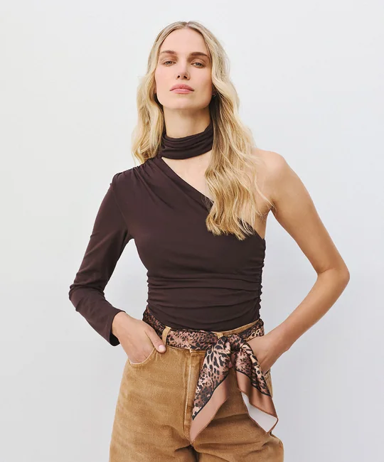 Blouse asymétrique froncée — vue 3