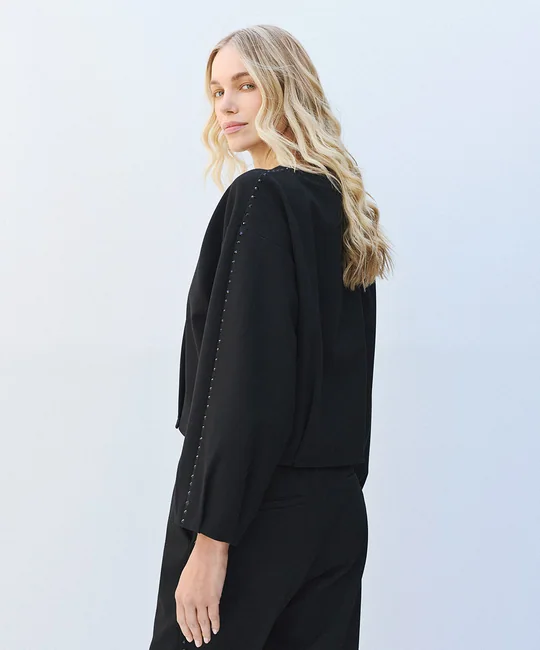 Top ample à manches strassées — vue 4