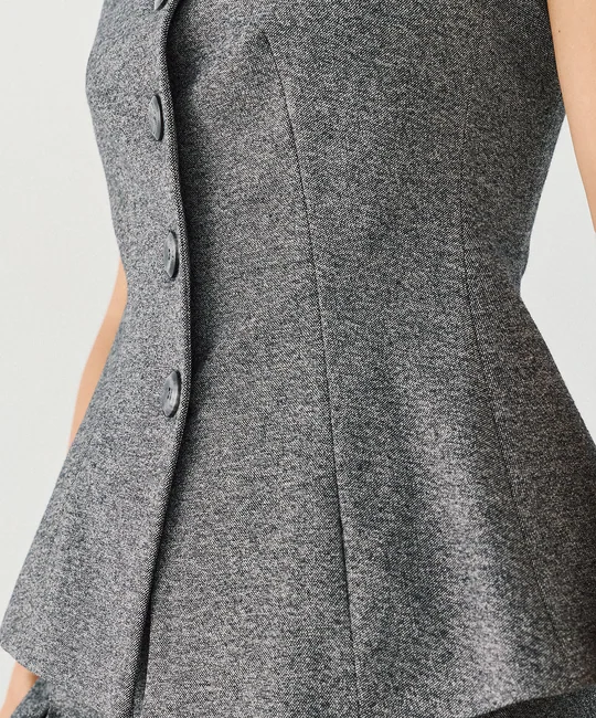Gilet de tailleur boutonné — vue 4