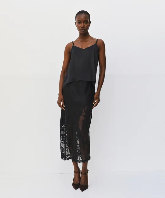 Top satiné style lingerie — vue 2