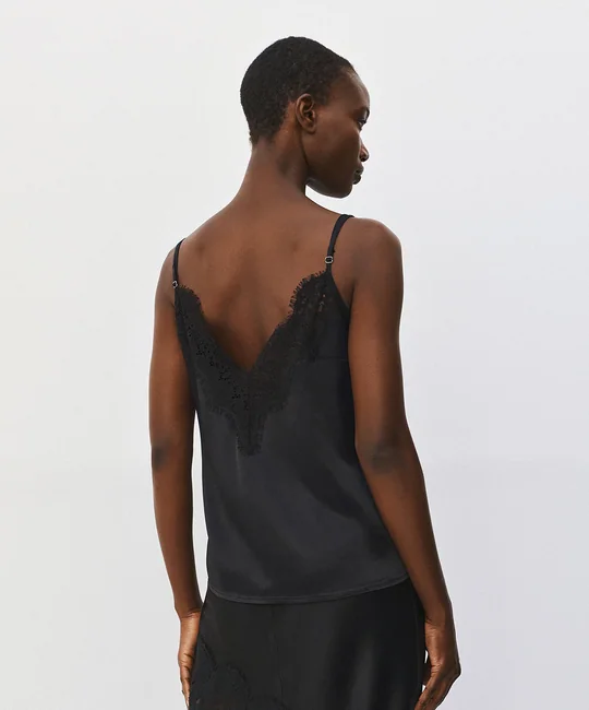 Top satiné style lingerie — vue 4