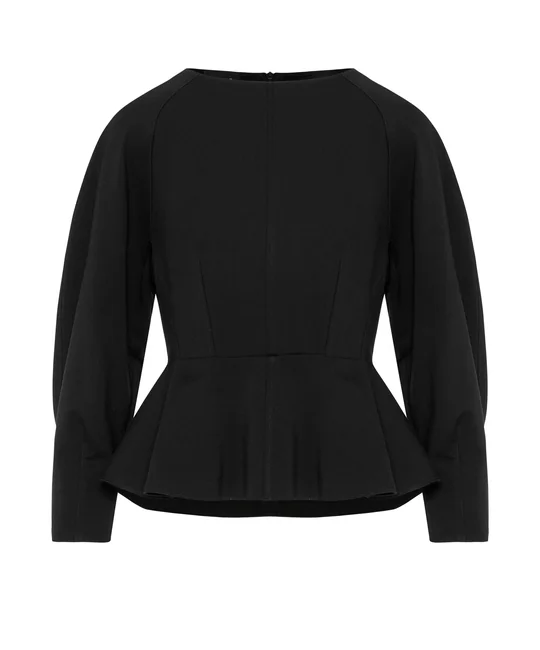 Blouse péplum à manches longues — vue 4