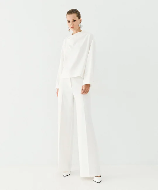 Blouse à col drapé — vue 1