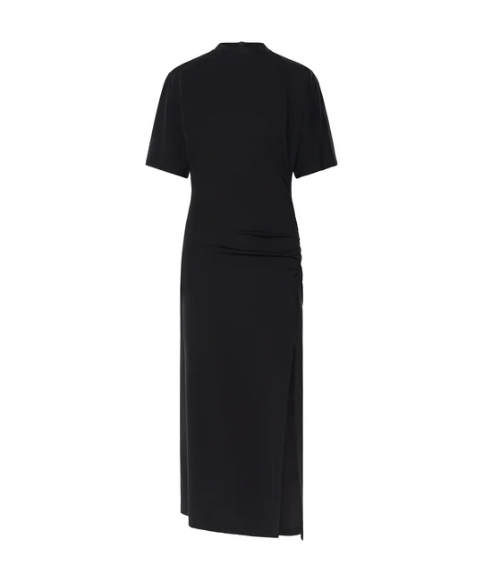 Robe midi fendue et froncée — vue 5