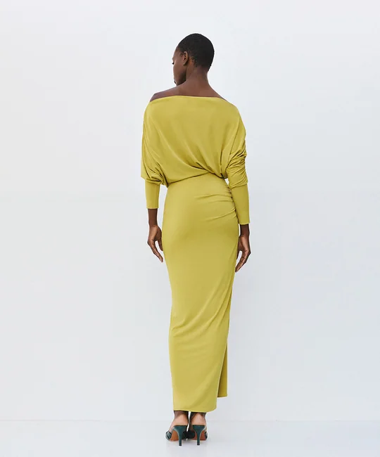 Robe longue nouée et froncée — vue 4