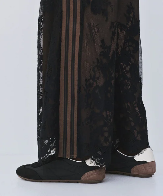 Pantalon large en dentelle — vue 3