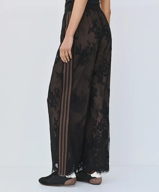 Pantalon large en dentelle — vue 4