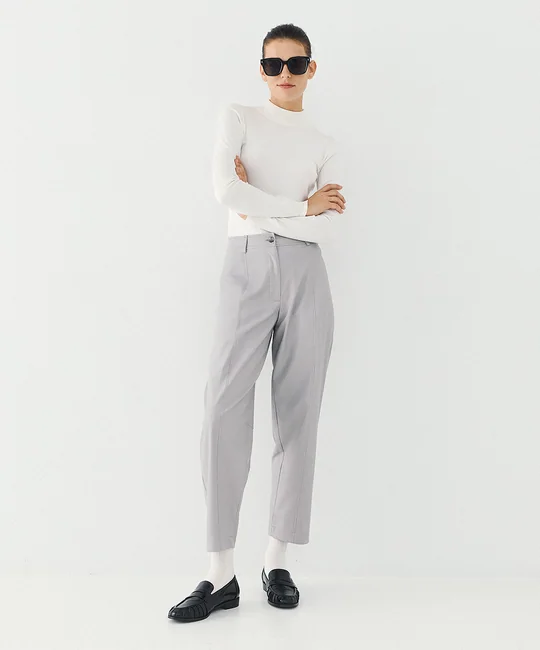 Pantalon carotte en simili cuir — vue 3