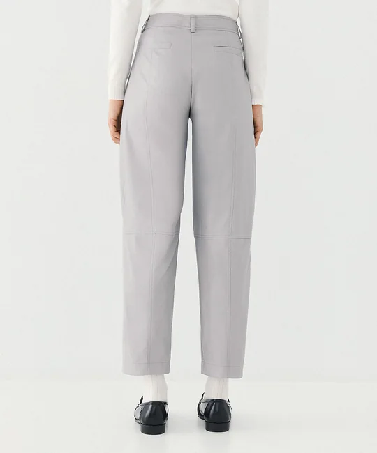 Pantalon carotte en simili cuir — vue 4