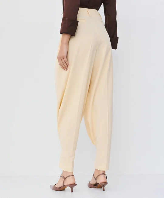 Pantalon taille haute à pinces — vue 3