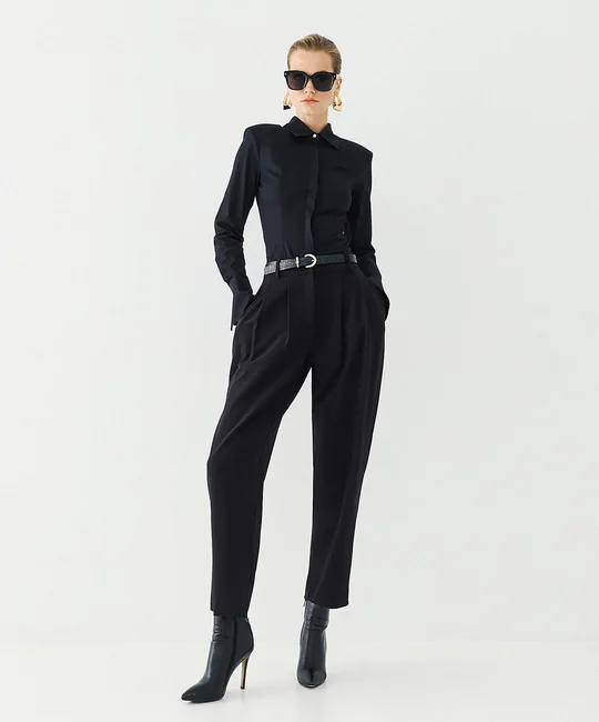 Pantalon carotte — Noir