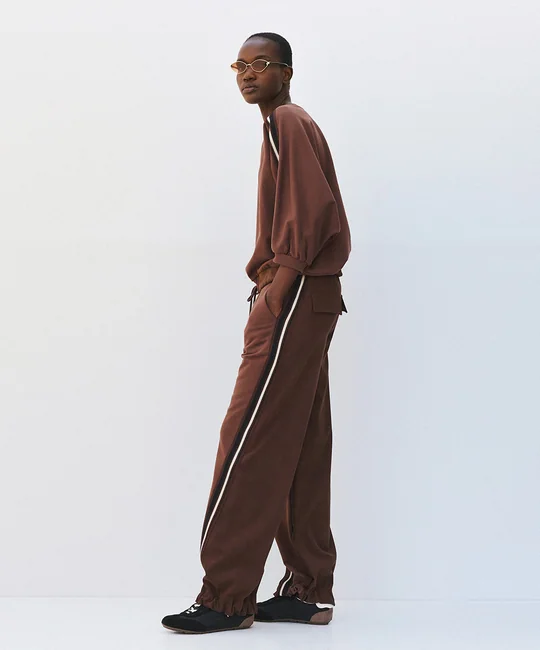 Pantalon à bandes — Café