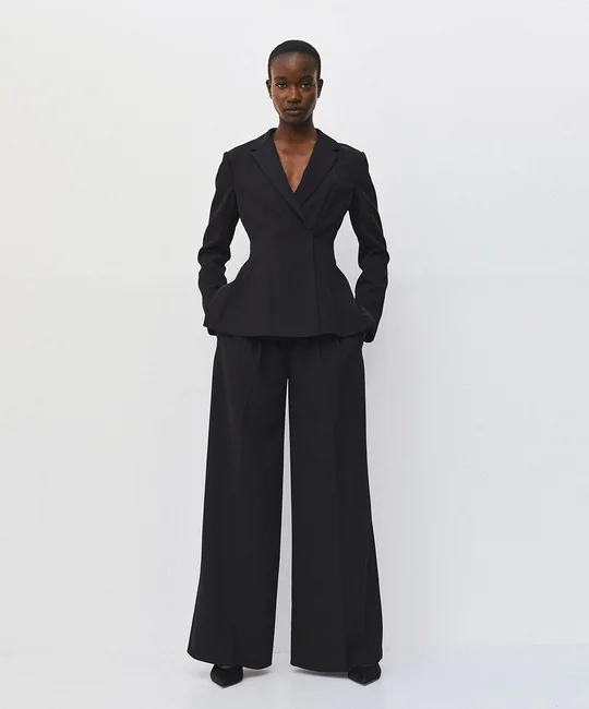 Pantalon palazzo à plis — vue 4
