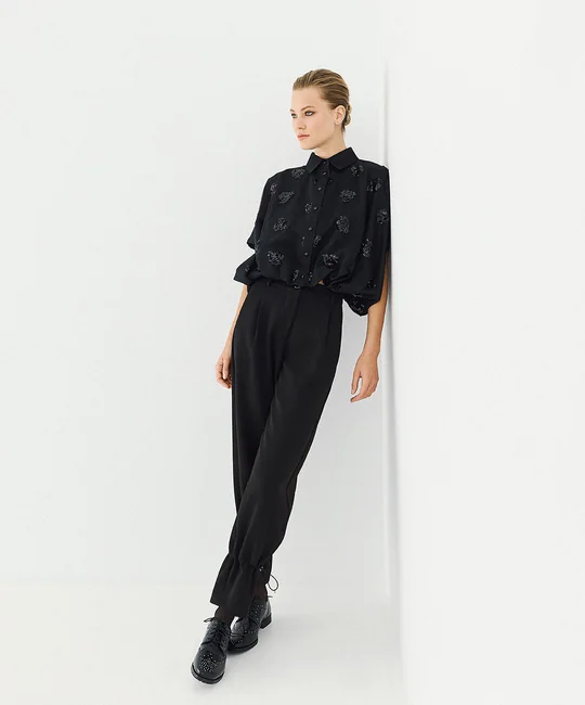 Pantalon à cordons ajustables — vue 1