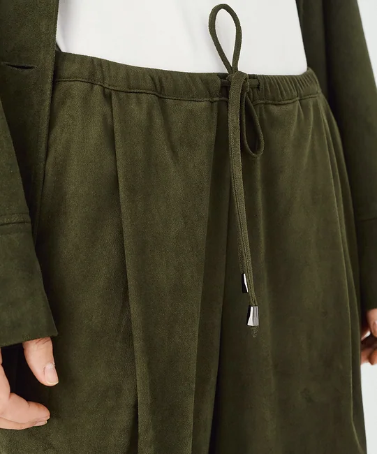 Pantalon suédine taille élastique — vue 5