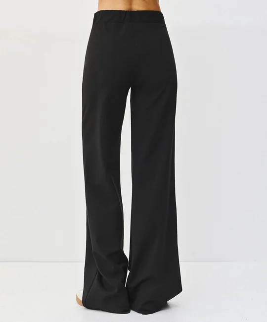 Pantalon évasé taille élastique — vue 3