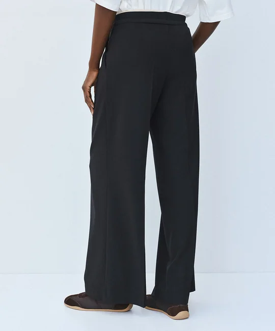 Pantalon taille élastique à cordon — vue 4