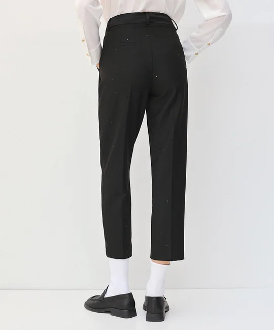 Pantalon cigarette à strass — vue 4