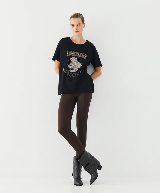 Legging à sous-pieds — Café