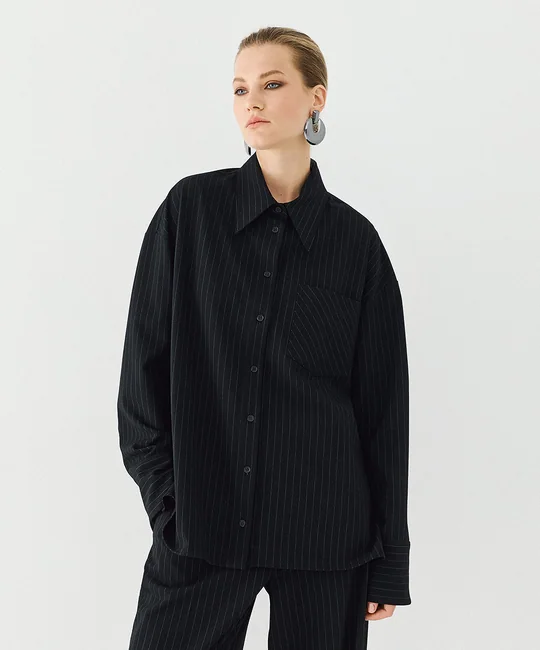 Chemise rayée dos dentelle — vue 3