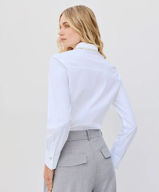 Chemise à col strassé — vue 4