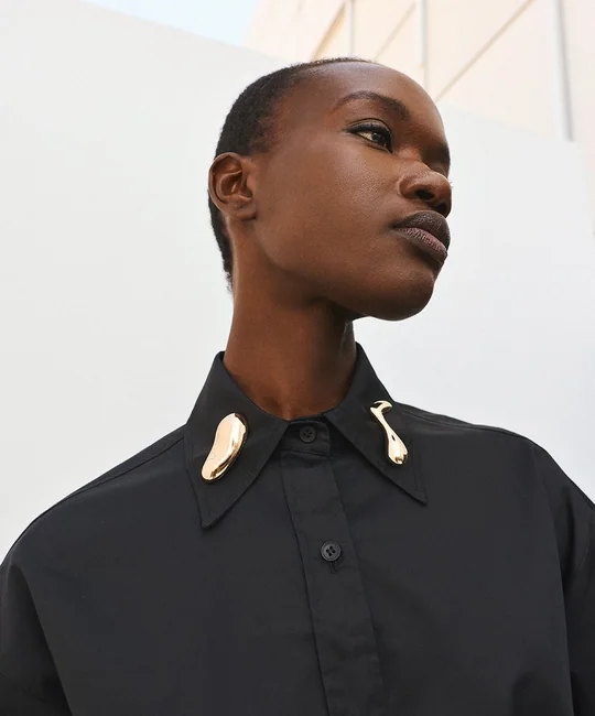 Chemise à détails métalliques — vue 5