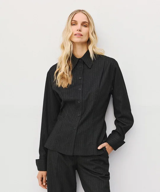 Chemise rayée ajustée — vue 3