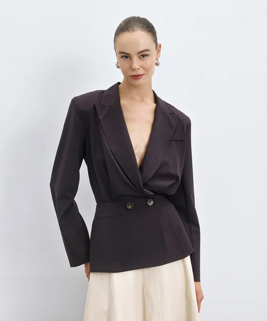 Blazer croisé ajusté — vue 3